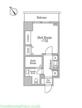 レジディア三宿の物件間取画像
